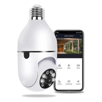 China Human motion tracking 5MP cctv ip bulb camera wifi camera wireless network camera for sale