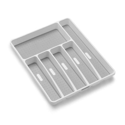 China Kids Houses 6-Compartments Divided Sections For Cutlery Buffet Drawer Organizer BPA Free Utensil Trays for sale