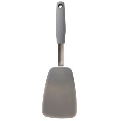 China Maisons Kitchen Utensil Stocked Spatula with Ergonomic Handle Non-Stick Silicone Omelette Turner for sale