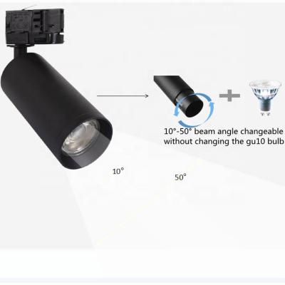 China Modern New Arrival mr16 Zoomable Narrow Beam 9W LED Ceiling Adjustable Spot Frame 15 To 60 Degree 5W Dimmable Track Light Fixture for sale