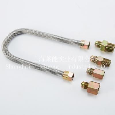 China Gas CSA GAS FLEXIBLE CONNECTOR SS GAS HOSE GAS PIPE WITH 5/8OD VALVE FOR DRYER for sale