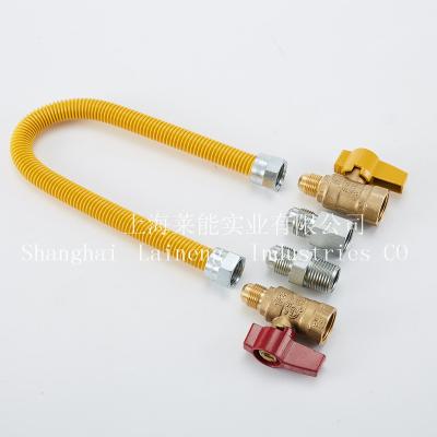 China CSA Gas SUS GAS CONNECTOR Gas Hose Gas Appliance Pro-Coated VALVES for sale