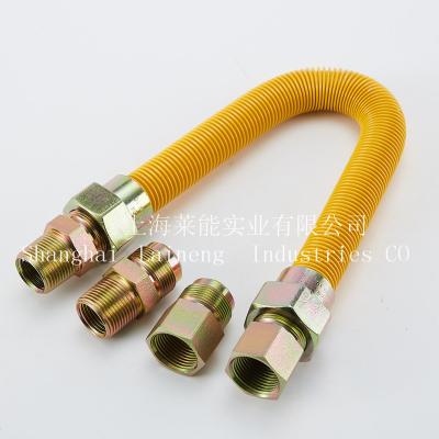 China FLEXIBLE GAS HOSE CONNECTOR SS 304 Pro-Coated Gas CSA GAS HOSE Natural Gas Hose for sale