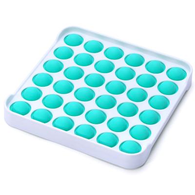 China Relieve Stress Anxiety Set Blue Pop Up Bubbles Relaxing Toy Anxiety Release Toys Plastic Puzzle Game Toy for sale