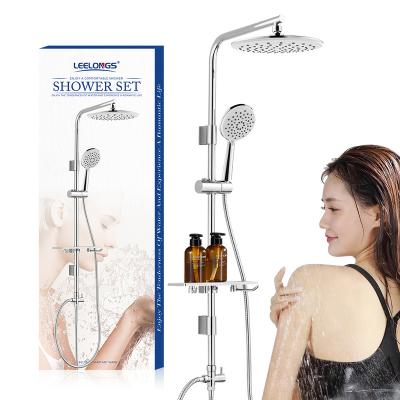 China Without Sliding Bar Low Price Column Wall Mount Top Quality Bathroom Shower Set System Multi Function Shower Head for sale