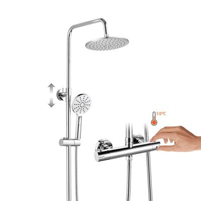 China Good Viable Price of China Manufacturer Shower Mixer Set Thermostatic Shower Mixer Set Stainless Steel Shower Mixer Set for sale