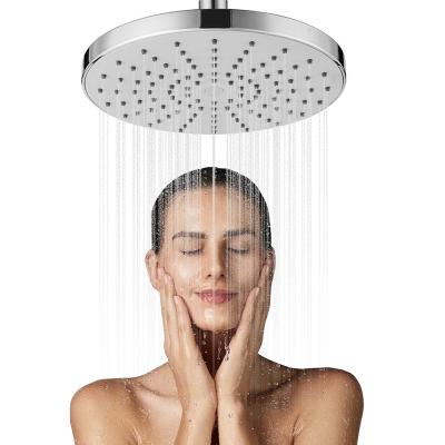 China Customized 20cm Big Shower New Model Rainfall Overhead Water Diverter Safer Free Shower Head For Bath for sale