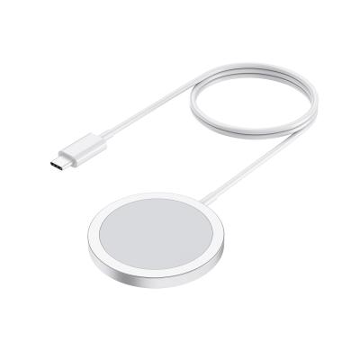 China Charging 15W Wireless Mobile Phone Hot Selling Magsafe Magnetic Wireless Charger for iPhone 12 for sale