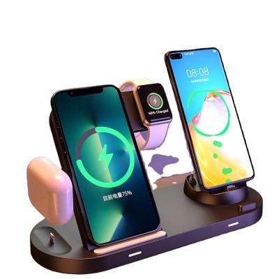 China bestselling Qi-enabled devices on most fast-selling product 3 Qi Phone 6 in 1 wireless charger for sale