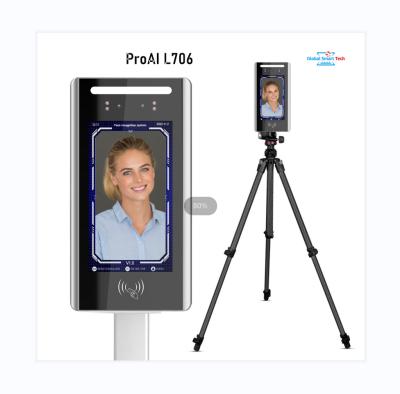 China Highly Integrated SOC ProAI L706 7 Inch Linux Face Recognition Access Control With Aviation Aluminum Case Material for sale