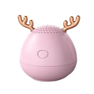 China No Christmas Gift Home Cartoon Cute Antlers Mini Outdoor Cute A17 Subwoofer Loudspeaker Wireless Portable Cell Phone Speaker Gift for sale