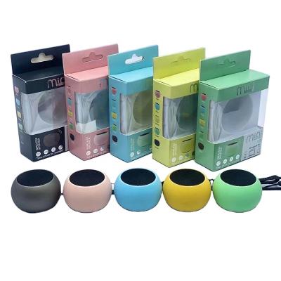 China No Y3 Macaron Mini Wireless Bt Audio Portable Small Home Cannon Gift BM3D Speaker Creative Portable Steel Acoustic for sale