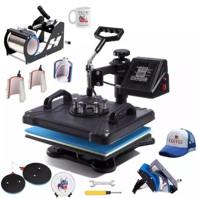 China Heat Transfer Images 8 in 1 Combo Machine 2D Cap Mug Transfer Combo Machine Sublimation Machine Heat Press Printing T-shirt Combo Printer for sale