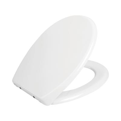 China Modern Design Wholesale Toilet Seat Standard Size round and Oval Sizes Closed Front Type Made from Wood Plastic Urea for sale