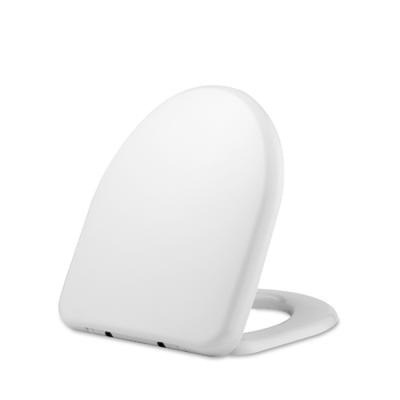 China Modern Design Soft Closing Bathroom Set D-Shape Urea Duroplast Toilet Seat Cover with Quick Release  bathroom seat for sale