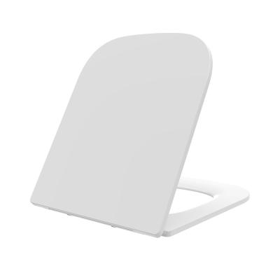 China Sunten SU061 Ultra slim Soft Close Seats Sanitary Toilet Seat Cover in square shape for sale