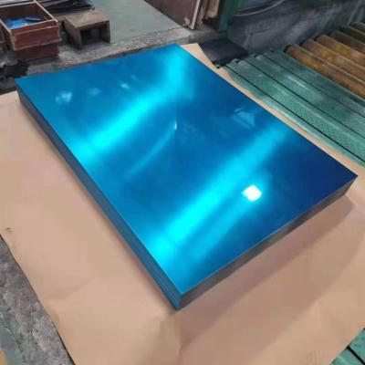 China Decoration AISI Cold Rolled 430 Stainless Steel Sheet 2B BA No.4 Finish With Blue White Protective Flim for sale