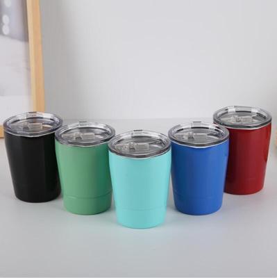 China For 9oz Sublimation Kids Tumbler Mug With Lids Wine Cup Stainless Steel Straws Insulated Wine Mugs Mug For Kids Student Mugs for sale