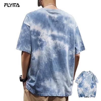 China QUICK DRY Custom High Quality Cotton Fashion T-shirt Colorful Tie Dye Tie Half Sleeve Plus Size Washed Mens T Shirt With Wholesale Price for sale