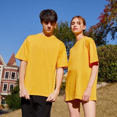 China High Quality Fashion Men's T-shirt Oversized 100% Cotton Anti-Wrinkle Digital Printing Solid Color Hip Hop Couples Plus Size T Shirt for sale