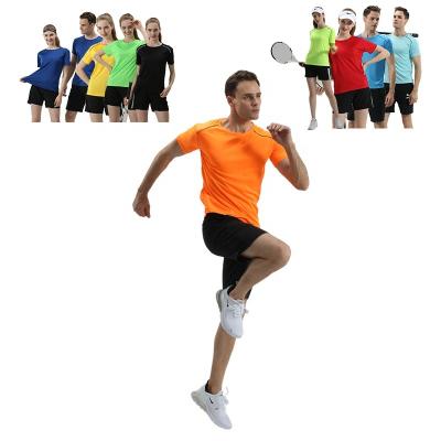 China Summer Mens Sport Quick Logo Sportswear Breathable Outdoor Running T-Shirts Round Neck Loose Gym Custom Made Warm Breathable Fitness for sale