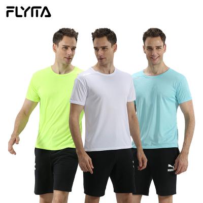 China Custom Printed Breathable T-shirt OEM Mesh Quick Drying Badminton Fitness Soortswear Sports Shirts Anti-Wrinkle Printing Logo Running T-shirt for sale