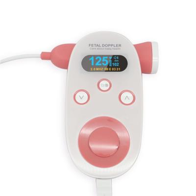 China Manufacturer hand-held fetal heart rate monitoring fetal doppler home use baby heartbeat monitor for sale