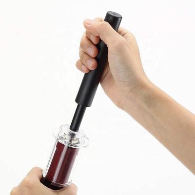 China Safe Design Amazon Success Kitchen Accessories Handle Plastic Air Pressure Pump Wine Opener With Gas Needle for sale