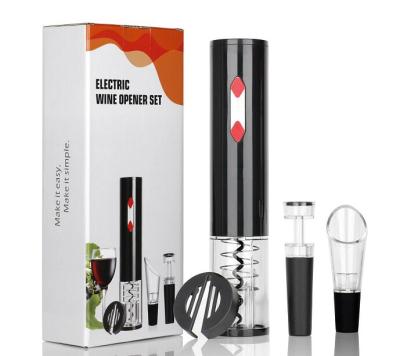 China Hotel and Resort 2021 New Products Unique Promotional Gifts Battery Operated Electric Wine Opener Set Gift Box for Christmas Giveaway for sale