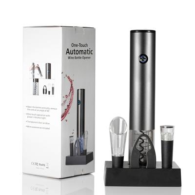 China One Touch Automatic Wine Opener New Product Idea 2021 The Top Selling Automatic Cork Opener Wholesale Wine Accessories Gift Set With Cheap Price for sale