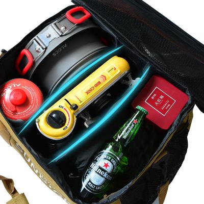 China 2023 Fashion Large Capacity Cookware Set Pot Gas Tank Picnic Storage Bag Picnic Tableware Outdoor Anti-collision Ice Bag for sale