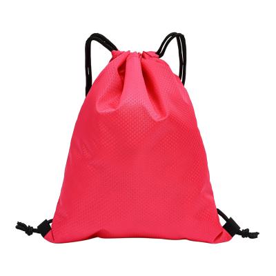 China Cheap Custom Waterproof Polyester Drawstring Bag Gym Sports Draw String Bags Sports Drawstring Backpack Bag for sale