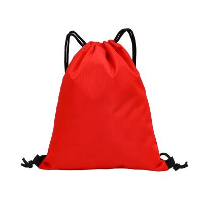 China Factory Custom Promotional Polyester Shopping Bag Waterproof Suction String Cheap String Bag for sale