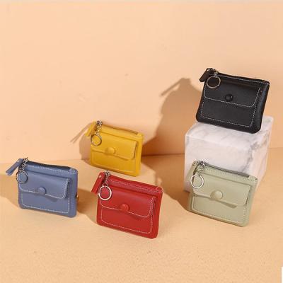 China Lady New Korean Simple Shoulder Bag Daily Travel Card Holder Ladies Bags Zipper Women Designer PU Leather Cross - Body Mini Phone Bag for sale