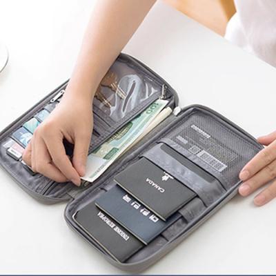 China New Fashion Style Travel Passport Holder Travel Organizer Multifunctional Portable Credit Card Id Cash Money Bag Passport Storage Bag for sale