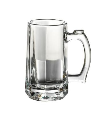 China High quality glass beer mug with high quality 500-800ml white soda lime material success for sale