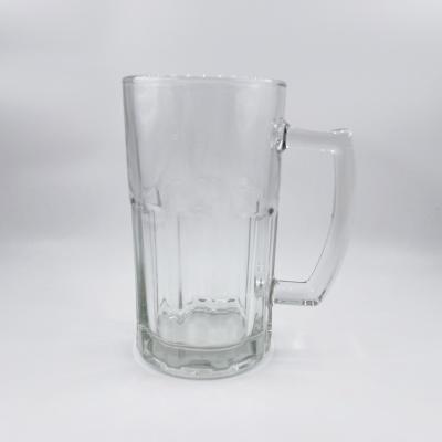 China High quality glass beer mug with high quality 500-800ml white soda lime material success for sale