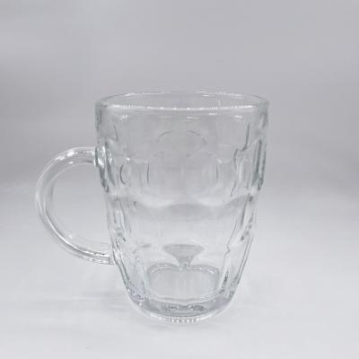 China High quality hot goods glass beer mug with top quality 500-800ml white soda lime material success for sale