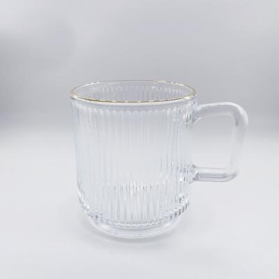 China Sustainable Coffee Mug Insulated Rockers Space White Upright Luxury Business Glass Mug for sale