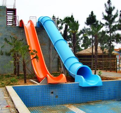 China Aqua Park Swimming Pool Water Slides for sale