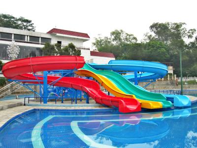 China Spiral Swimming Pool Water Slides for sale