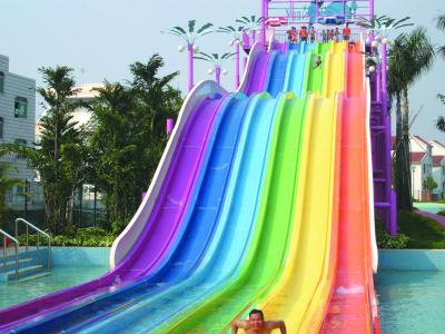 China Colourful Rainbow Water Slide  for sale