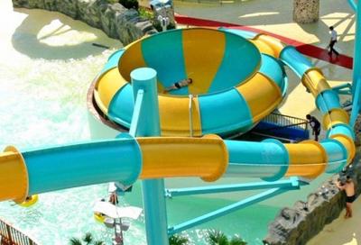 China 12m Amusement Water Park Slides Custom Color Outdoor Space Bowl for sale