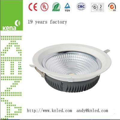 China 10W-50W aluminum 6 inch 8 inch led down light recessed led downlight round led ceiling light for sale