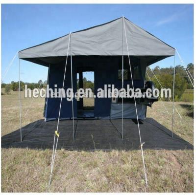 China Diagonal tie down type trailer canvas tent in china factory with good quality2020 for sale