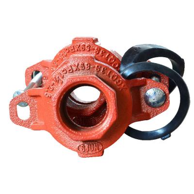 China Fire Fighting Water System Threaded Grooved Mechanical Cross Threaded Outlet Ductile Iron Fittings for sale