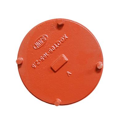 China Water System Casting Iron Pipe Fittings Fire Fighting Grooved Cap For Fire Fighting for sale