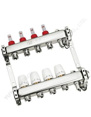 China Traditional Manual Fit Radiant Heating Manifold For High Quality Stainless Steel Manifold For Floor Heating for sale