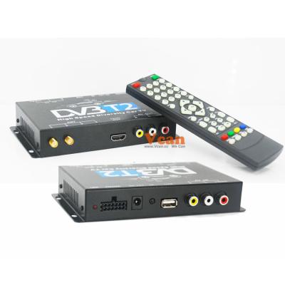 China Yes DVB-T221 Car DVB-T2 DVB-T2 DVB-T PLP Digital TV H264 HD DVB-T2 Multi Antenna 2 High Speed ​​2 Auto Mobile Tuner Diversity for sale