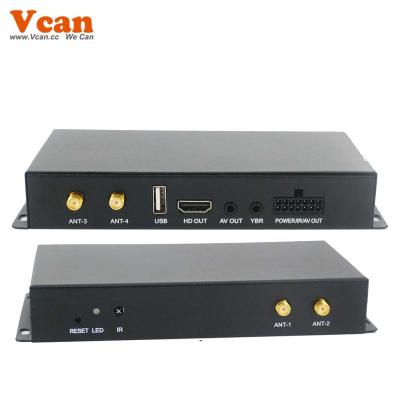 China Germany DVB-T2 H265 4 Tuner 4 Diversity Antenna Digital Receiver DVB-T26540 Siano Automatic Mobile High Speed ​​Car dvb-t2 DVB-T26540 for sale